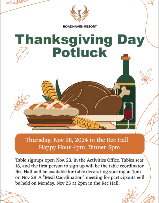 Thanksgiving Potluck Flyer